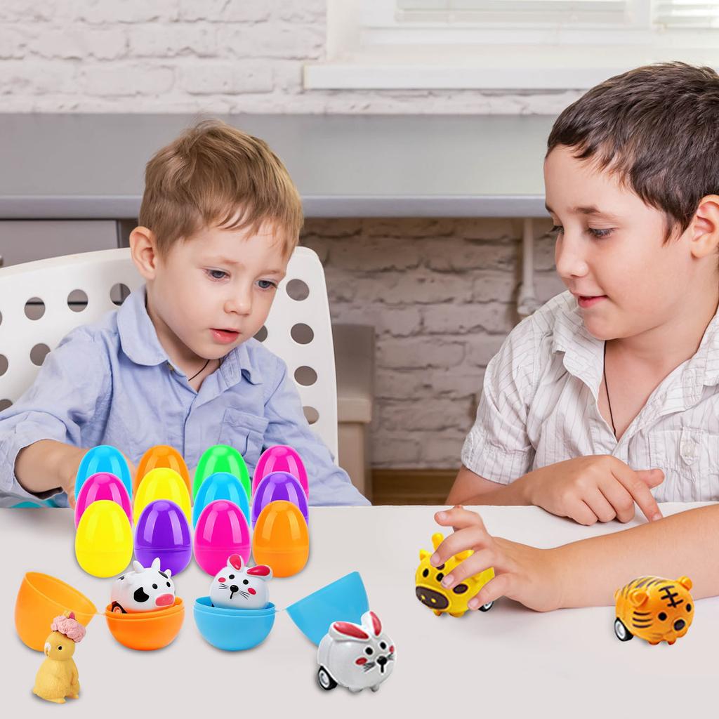 Игрушки для пасхальных яиц, 20 пасхальных яиц, забавные пасхальные игрушки для детей в детском саду, разные игрушки для пасхальных яиц, игра «Поиск пасхальных яиц», 1 КОРОБКА