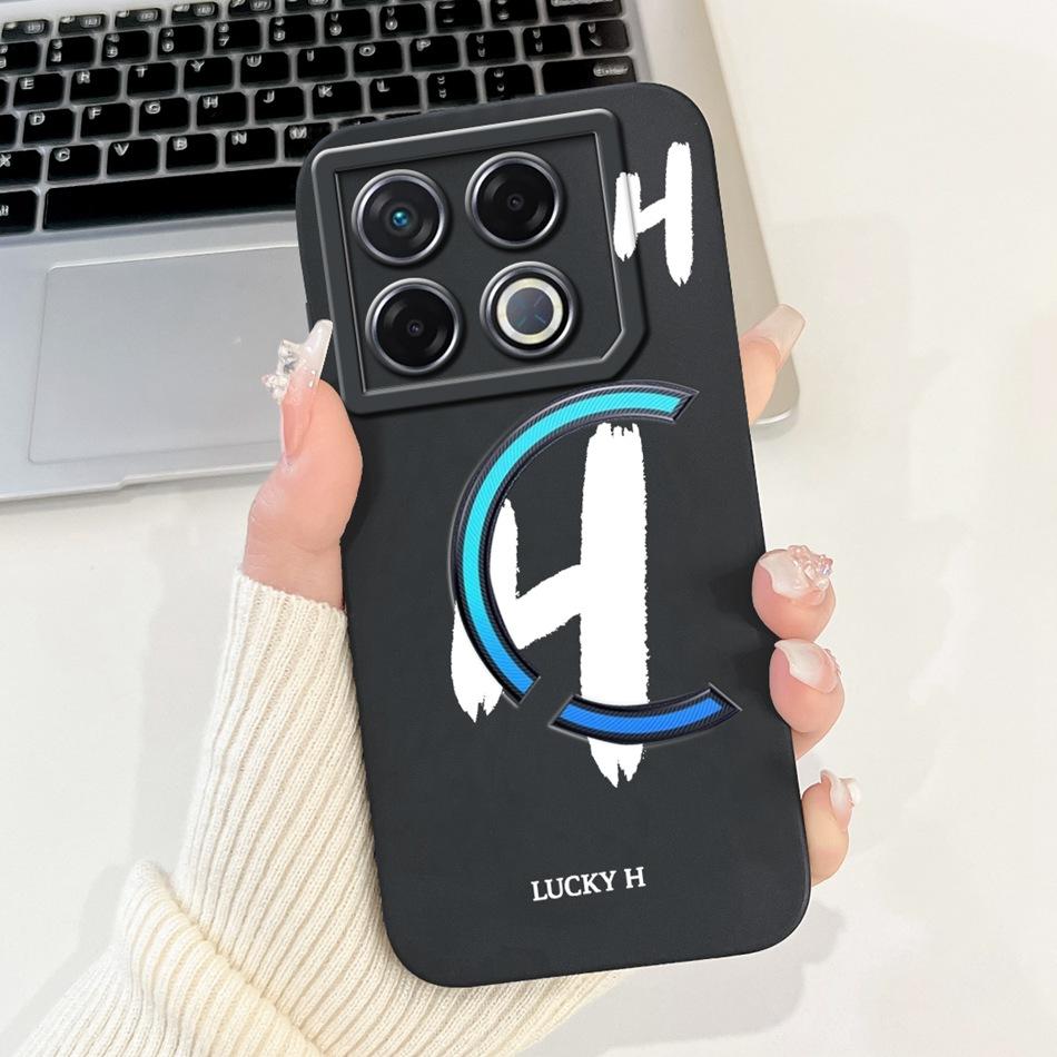 Для Infinix GT 20 Pro X6871 Чехол для телефона с счастливой начальной буквой Для Infinix GT20 Pro 5G Мягкие силиконовые противоударные чехлы