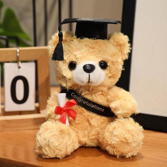 Персонализированные подарки на выпускной 2026 года для нее, Плюшевый мишка 7 дюймов, Мягкая плюшевая талисман-выпускник для колледжа, старшей школы, Подарки на выпускной из класса