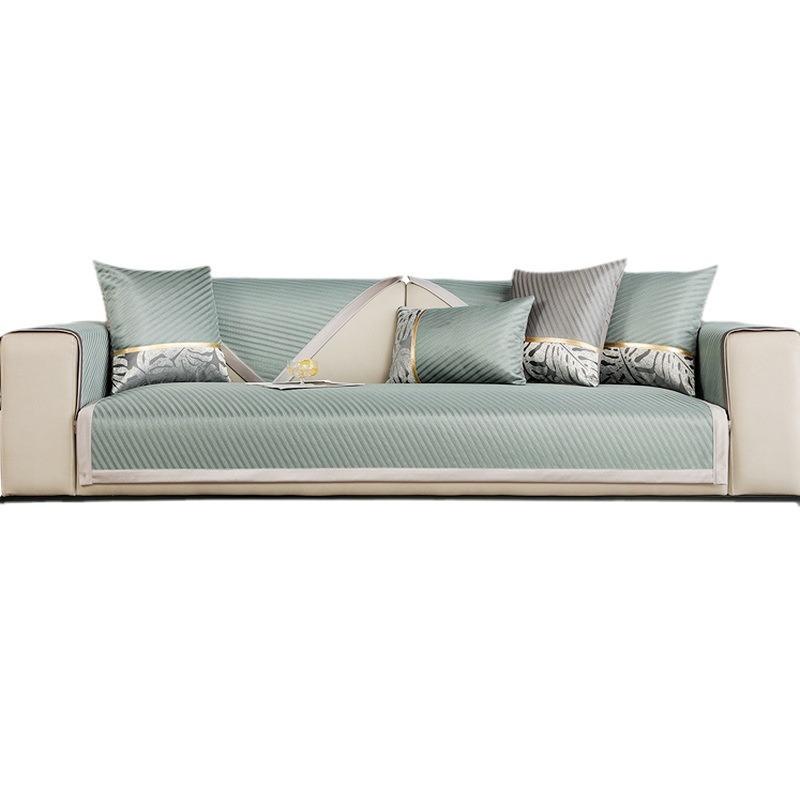 Современный летний простой стиль Ice Silk легкие нескользящие чехлы для диванных подушек гостиная диван полотенце чехол для охлаждения украшения