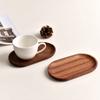 Solid Wood Serving Tray Small and Compact Fruit Platter Household Coffee Afternoon Tea Tray Simple Kitchen Bread Dim Sum Plate