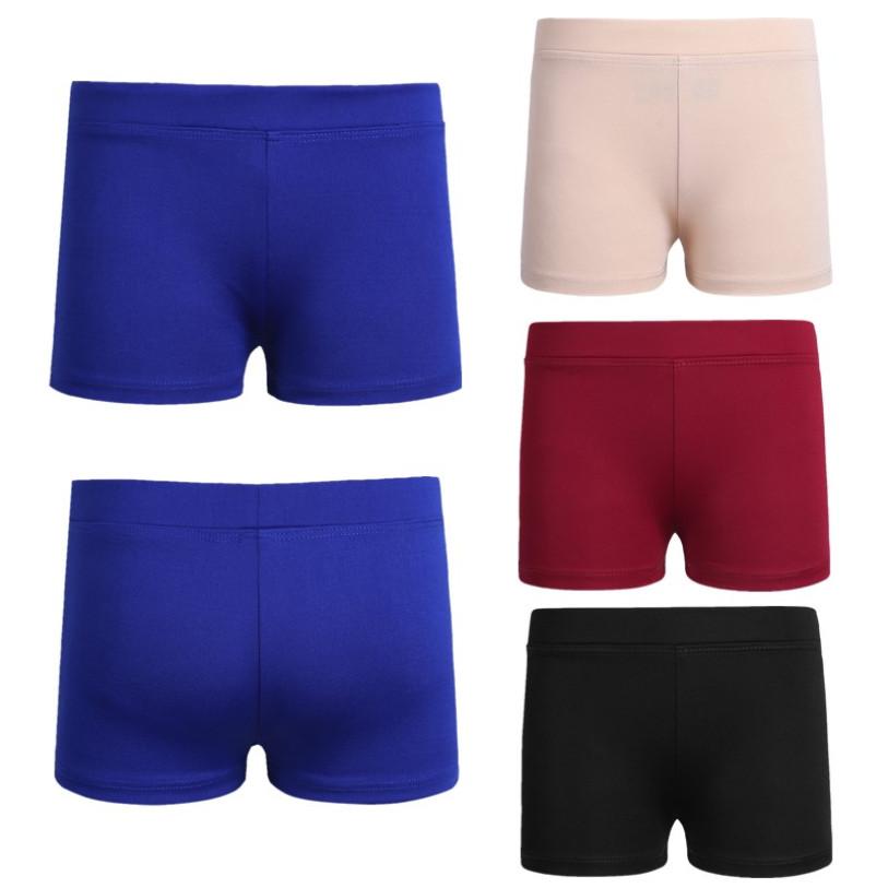 Children's Girls' Sports Shorts Yoga Athletic Dance Shorts Fitness Hot Pants Hipster Workout Bottoms