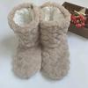 Women Winter Couple Warm Slippers Non-slip Thicken Plus Velvet Indoor Socks Soft Floor Shoes