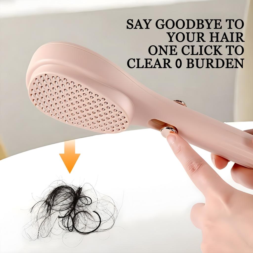 Портативная телескопическая расческа, белая, розовая, синяя, массажная щетка для кожи головы, самоочищающаяся расческа для волос, женский инструмент для салонной укладки, компактная волшебная расческа