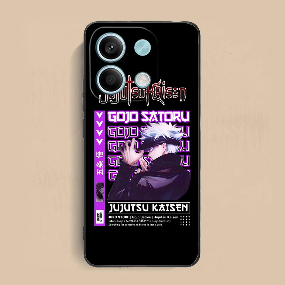 Jujutsu Kaisen Satoru Gojo Phone Case for Xiaomi Redmi 15 14 13 12 A5 3 2 1 C Plus 4G 5G Colorful Printing Cover Cover Pretty
