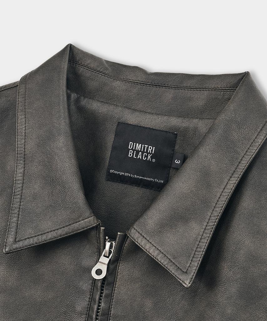 Куртка Dimitri Black из искусственной кожи, стираная, для повседневной носки_Коричневая