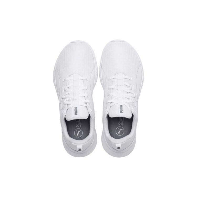 Puma Tishatsu Runner Минималистичные Однотонные Тканевые Нескользящие Прочные Низкие Повседневные Кроссовки для Бега Женские Кроссовки Белый 191071-04