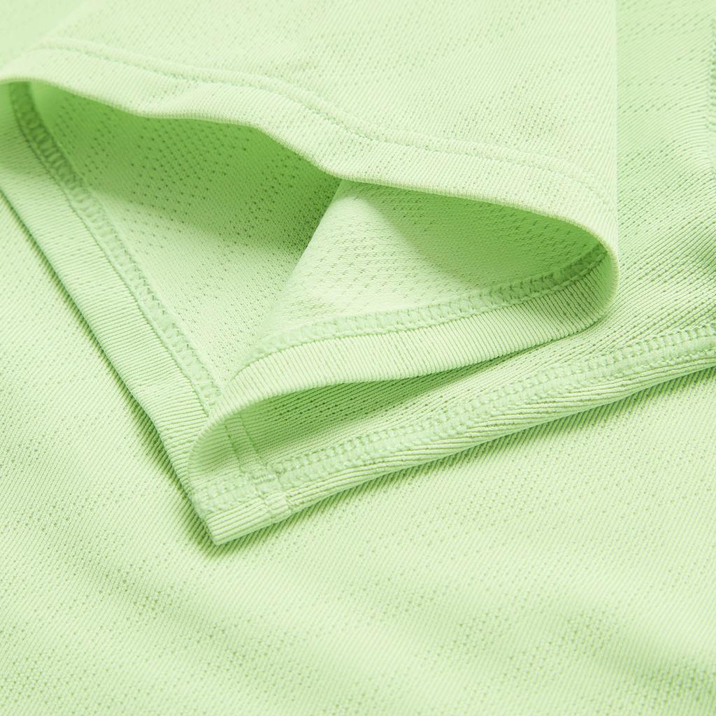 Li-Ning Дышащий пуловер с круглым вырезом, спортивная футболка с коротким рукавом, женские топы, лаврово-зеленый ATSU060-6