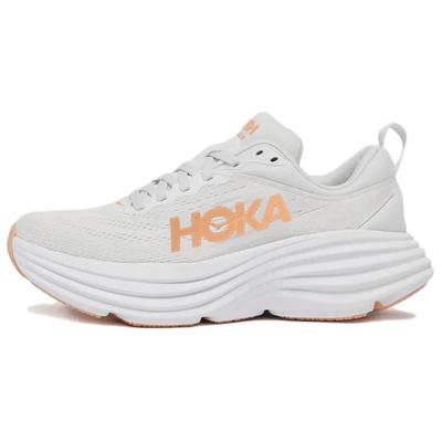 HOKA Bondi 8 Белый Дыня Женские Кроссовки 1127952-WLP