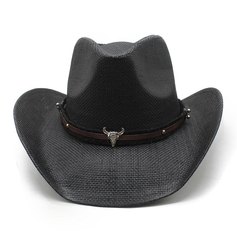 Outdoor Travel Hat European And American Men'S And Women'S Fashion Jazz Hat Western Cowboy Straw Hat