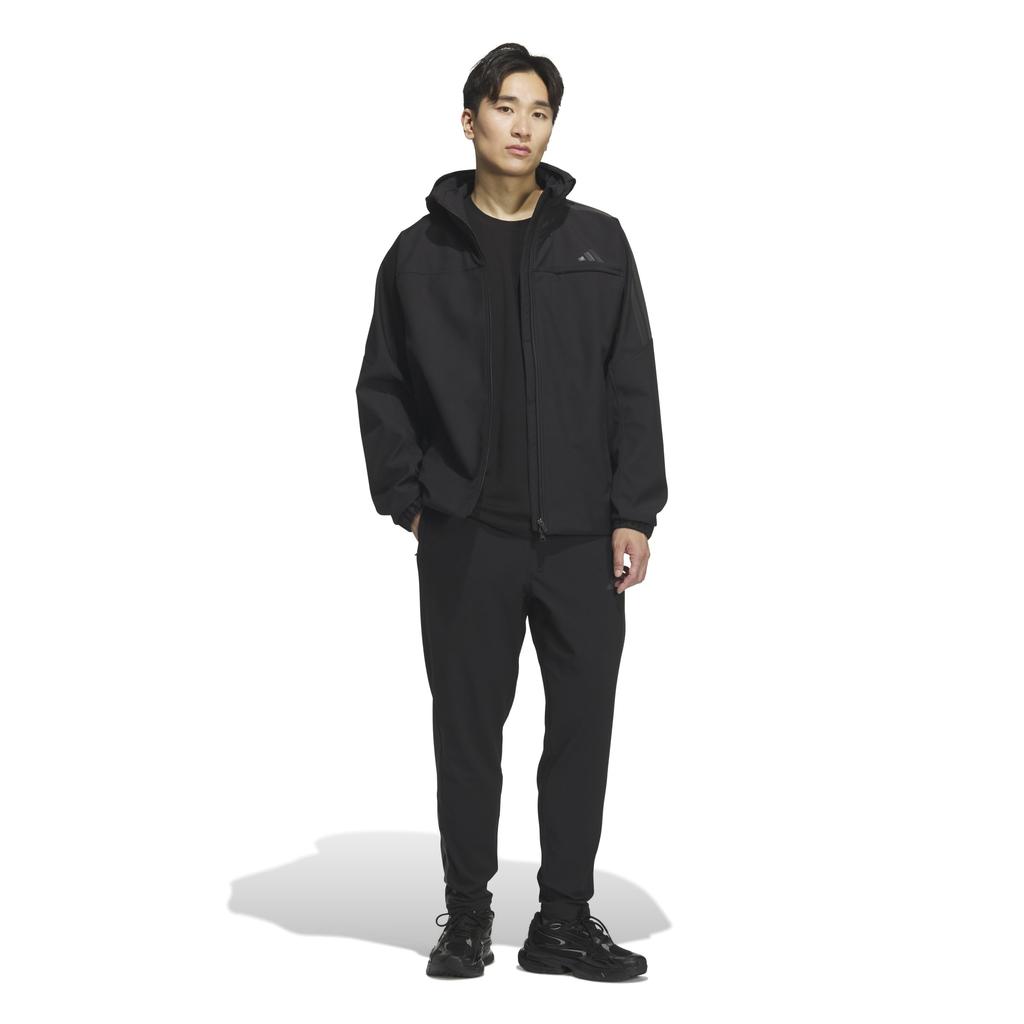 Ветрозащитные брюки Adidas Черные Спортивные штаны Мужские Водоотталкивающие QU803, (KA1301), Must-Have