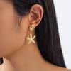 Bohemian Shell Drop Earrings Conch Starfish Pendant Earrings Fashion Starfish Stud Earrings  Gift