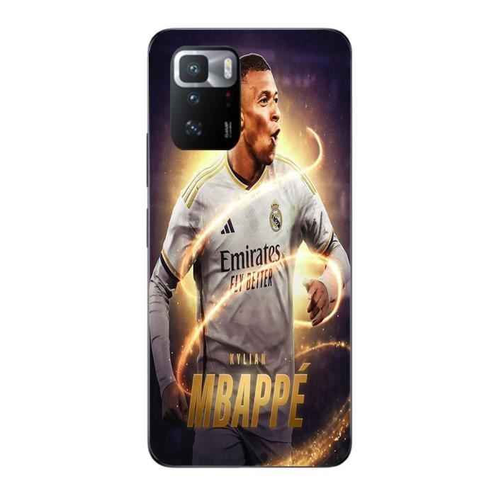 Чехол Maniacase для Xiaomi Redmi Note 10 Pro 5G Kylian Mbappe Real Madrid Wallpaper