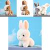 Cute Plush Bunny Keychain Pendant Fluffy White Rabbit Doll Backpack Decoration Gift For Girls