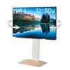 WALL TV Stand TV Stand Wall Mounted TV Stand WALL V3SW Low Type White Oak Base Left and Right Swing Angle Adjustment EQUALS [SWING]