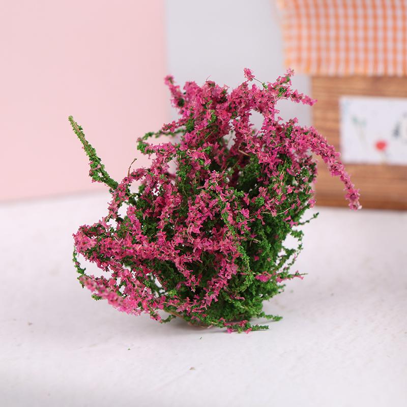 1 шт. кукольный домик своими руками украшение 1/12 кукольный домик миниатюрный разноцветный цветок куст зеленое растение цветок модель игрушка