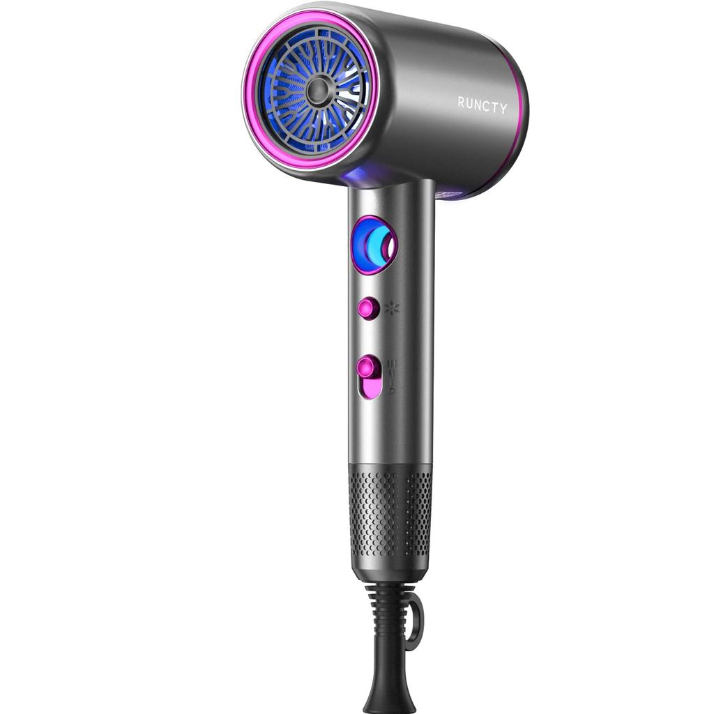 RUNCTY Large Air Hair Quick Drying 200 Million High Concentration of Negative High Speed Improves Hair Removes Static Beauty Hair Beautiful Time Hair