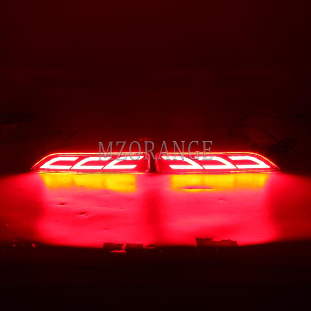 1 Pair LED Rear Bumper Lights for Honda CRV CR-V 2007 2008 2009 Multi-function Rear Fog Lamp Brake Light Driving Lamp