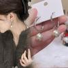 Элегантные французские серебряные серьги-кольца с жемчугом – Универсальный и модный дизайн с высококлассным шармом