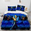 Rockman Megaman Game Bedding Set Game Fans Gift Bedroom Decor For Kids Adults Duvet Cover Set King Queen Size Bedding Set
