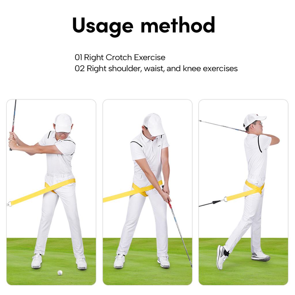 Golf Swing Training Aid Belt Golf Swing Trainer Practice Tool Golf Swing Strap Golf Posture Correction Practice Supplies