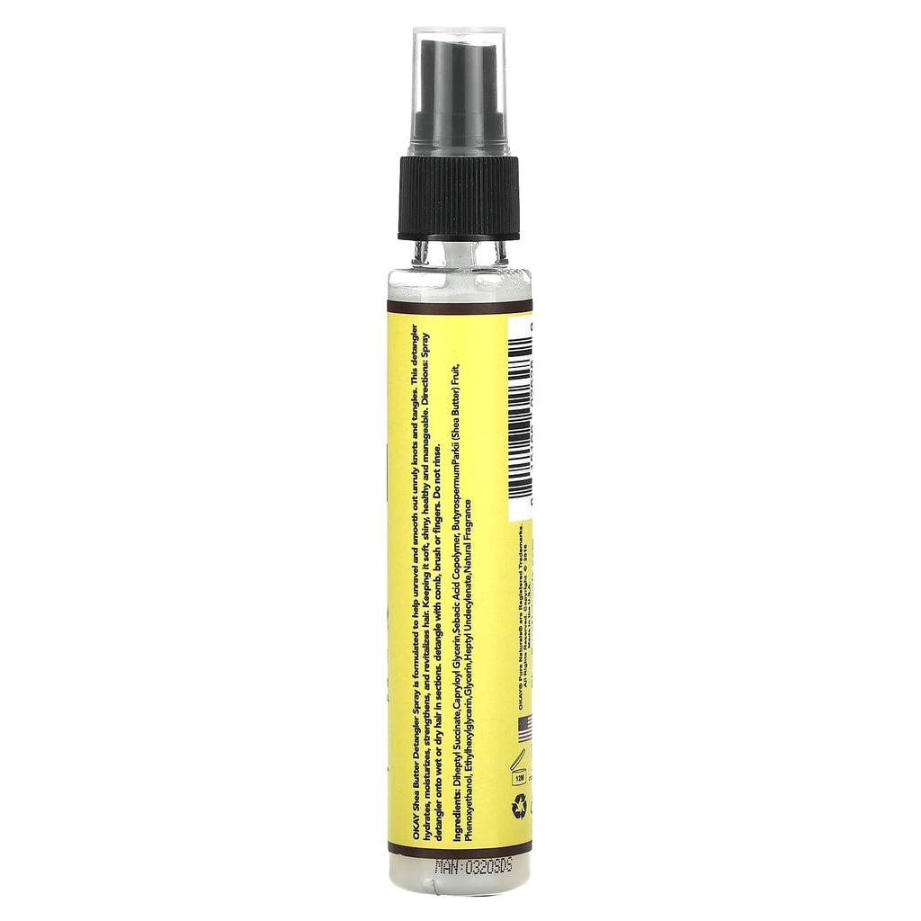 Okay Pure Naturals Спрей для распутывания волос с маслом ши, 2 жидких унции (59 мл)