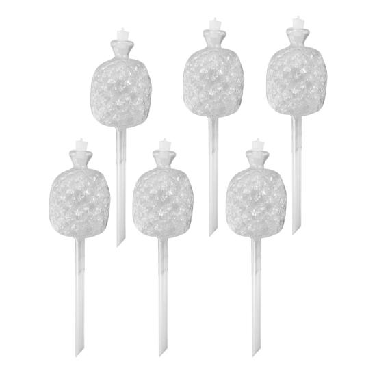 Юшенг Самополивающийся шар Дизайн ананаса Автоматические поливочные шары для растений Вставка для кашпо Устройство для полива с медленным высвобождением для комнатных горшечных растений Когда