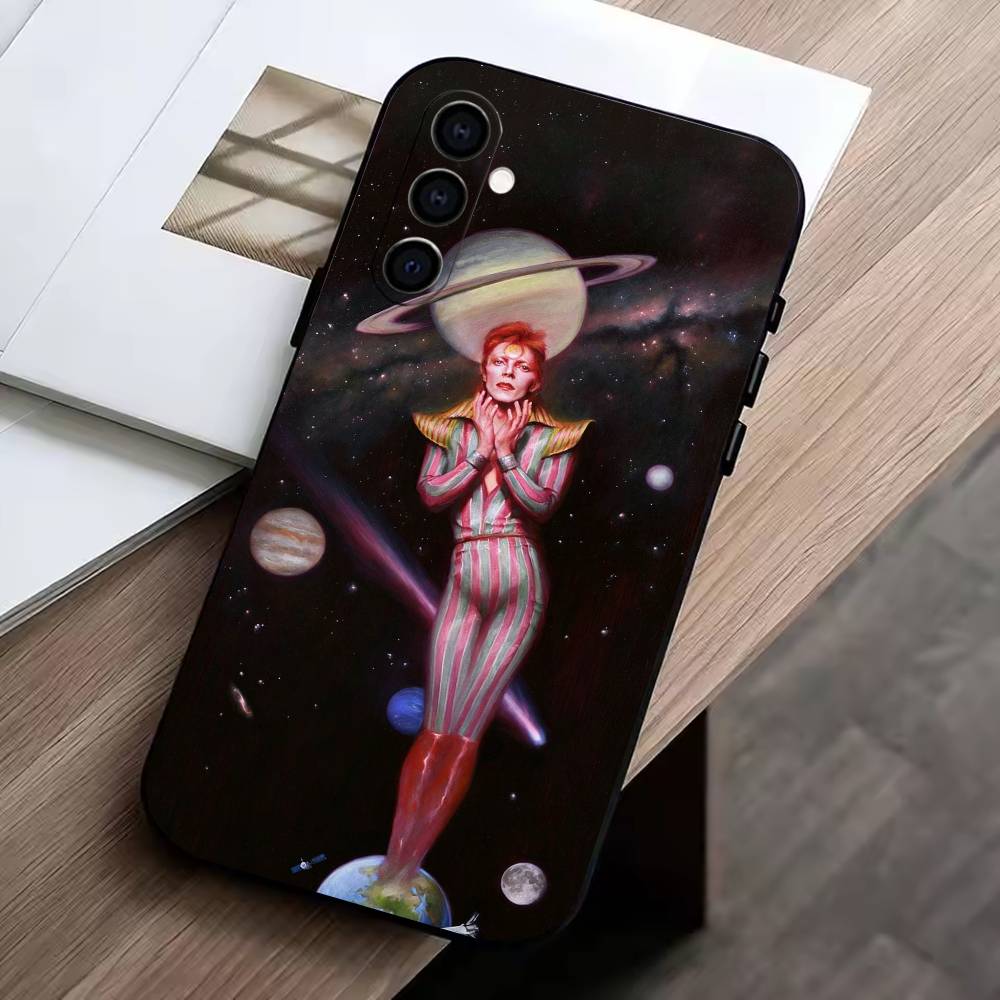 D-David-Singer B-Bowies   Phone Case For Samsung Galaxy A73,A72,A71,A70,A53,A52,A51,Soft Silicone Black Cover