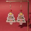 Creative Christmas Tree Stud Earrings - Festive Acrylic Earrings for Women