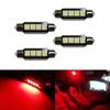 (4) Красная 4-SMD Без ошибок 578 211-2 6411 Светодиодная лампа Освещение карты купола багажника грузового отсека