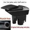 For VW Volkswagen Jetta Mk5 Golf Mk5 6 Armrest Box Central Store Content Box Cup Holder Interior Car-styling Accessories