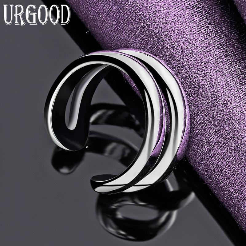 925 Sterling Silver Adjustable Ring Gift Romantic Jewelry