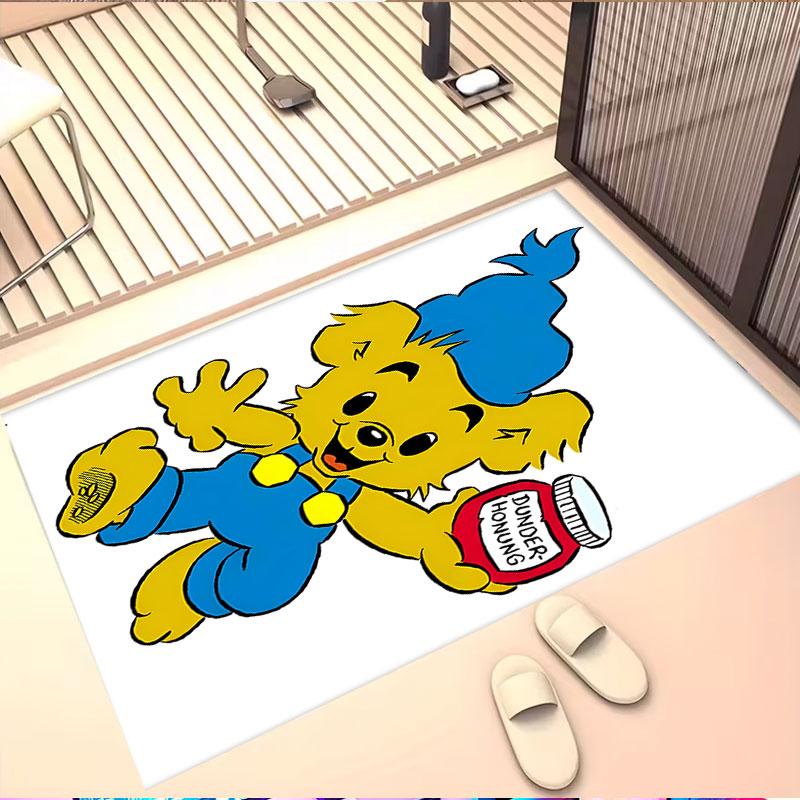 Bamse Print Rug, Washable Floor Carpet, For Entryway Dorm Laundry Room Office Study, Home Decor Birthday Christmas Gift
