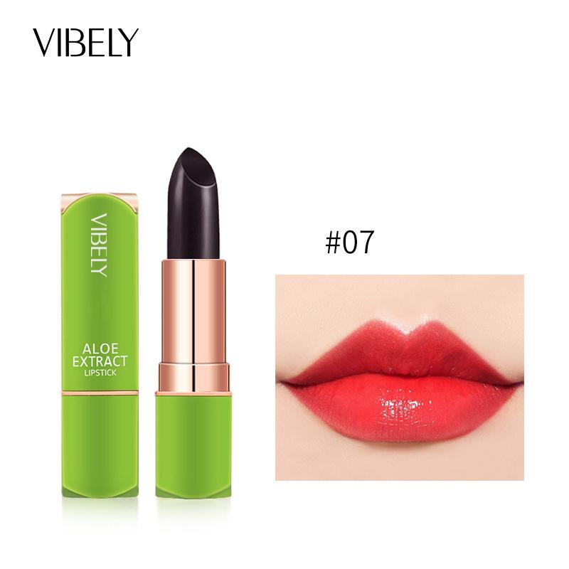 VIBELY Jelly Change Lipstick Aloe Veority Constellation Corporal Cosmetic Seven Color Увлажняющая увлажняющая помада