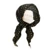 Sweet Snow Flower Scarves Korean Style Cotton Linen Headscarf Exquisite Triangle Hijab Scarf  Woman