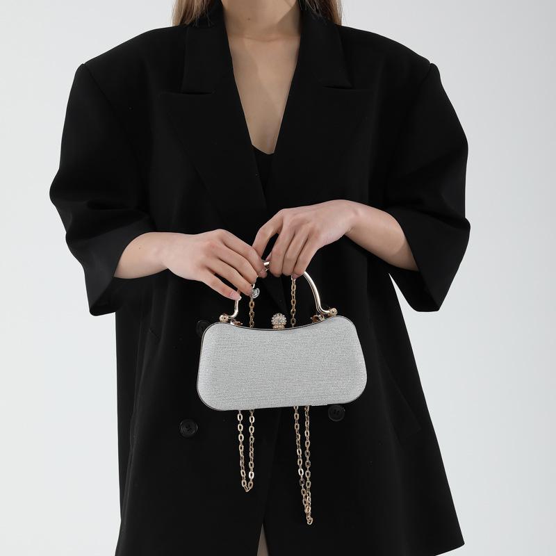 Модная женская сумка в корейском стиле, маленькая сумка через плечо с цепочкой, блестящая сумка через плечо для девочек