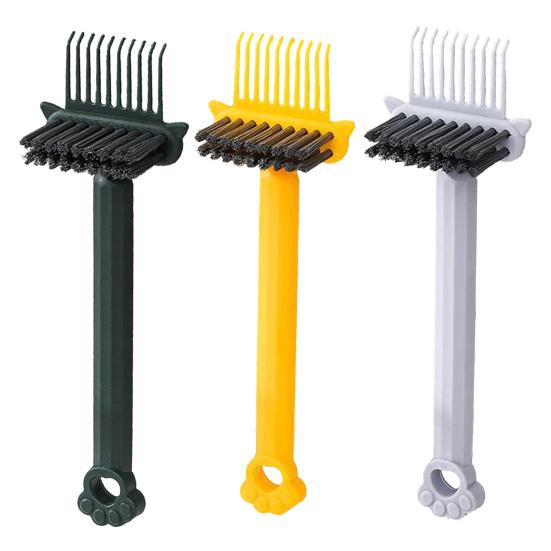 1/2/3/4 шт. Очиститель для волос с ручкой в виде кошачьей лапки Двусторонняя массажная расческа с воздушной подушкой Инструмент для чистки Портативный для дома, путешествий, салона Инструмент для удаления волос с расчески