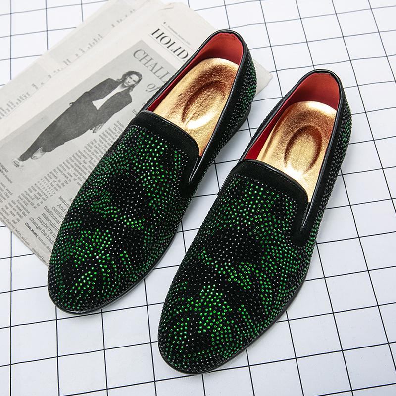 Punk Style Men Loafers Soft Moccasins Spring Summer Casual Leather Shoes Stylish Men Dress Flats Street Style Male Driving Shoes