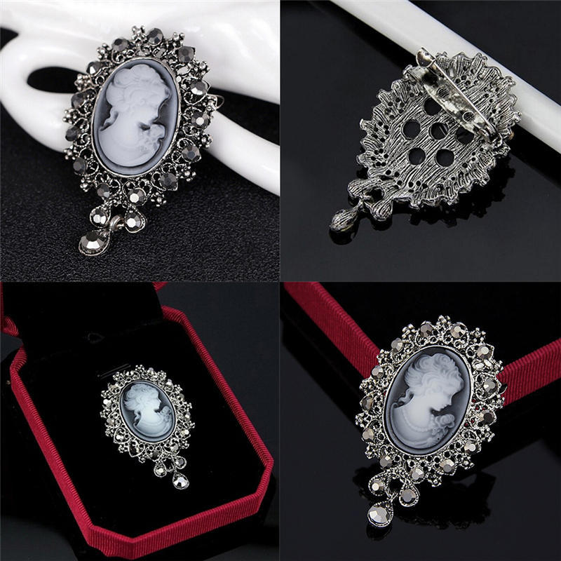 Винтажная камея в викторианском стиле свадебная вечеринка женская подвеска брошь булавка