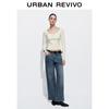 Женские джинсы UR в стиле ретро, вываренные, широкие штанины