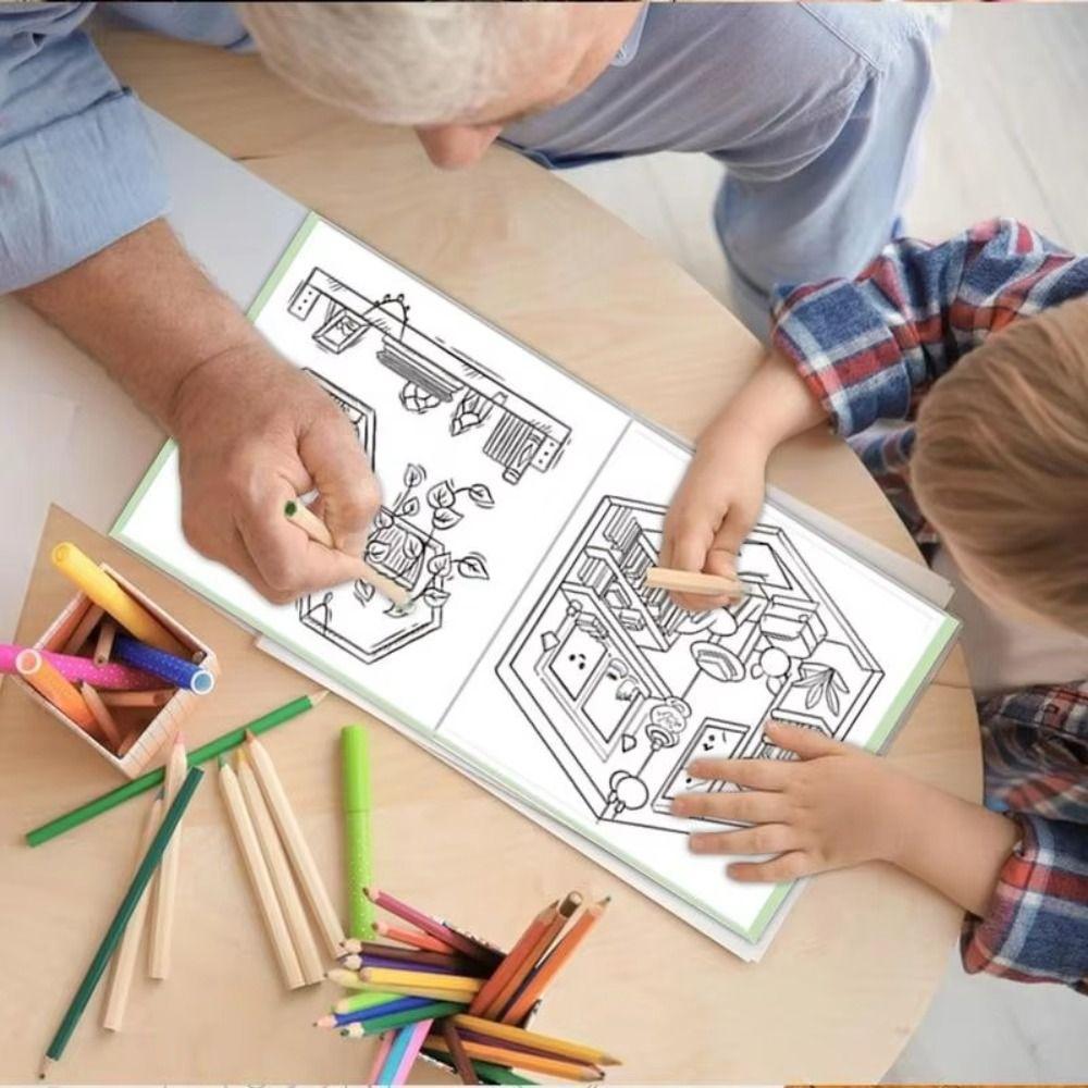 Educational Graffiti Painting Book Spooky Cutie Montessori Drawing Toys Doodles Book Gift