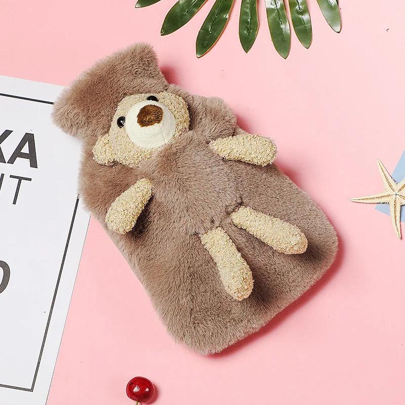 Kawaii Грелки Милый Медведь Резиновый Грелка Для Рук и Ног Живота Взрывобезопасные Грелки Для Женщин Менструальные Боли