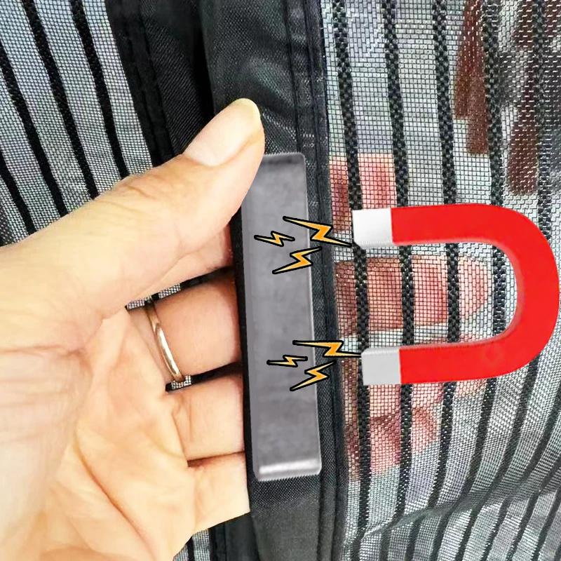 Магнитная дверная сетка москитная сетка черная муха насекомое невидимая самоклеящаяся для кухни в помещении гостиной