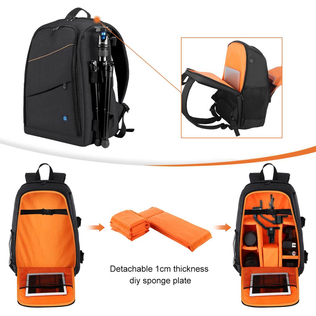 Outdoor Portable Waterproof Scratch-proof Dual Shoulders Backpack Camera Bag Digital Dslr Photo Video Bag, Laptop Backpack