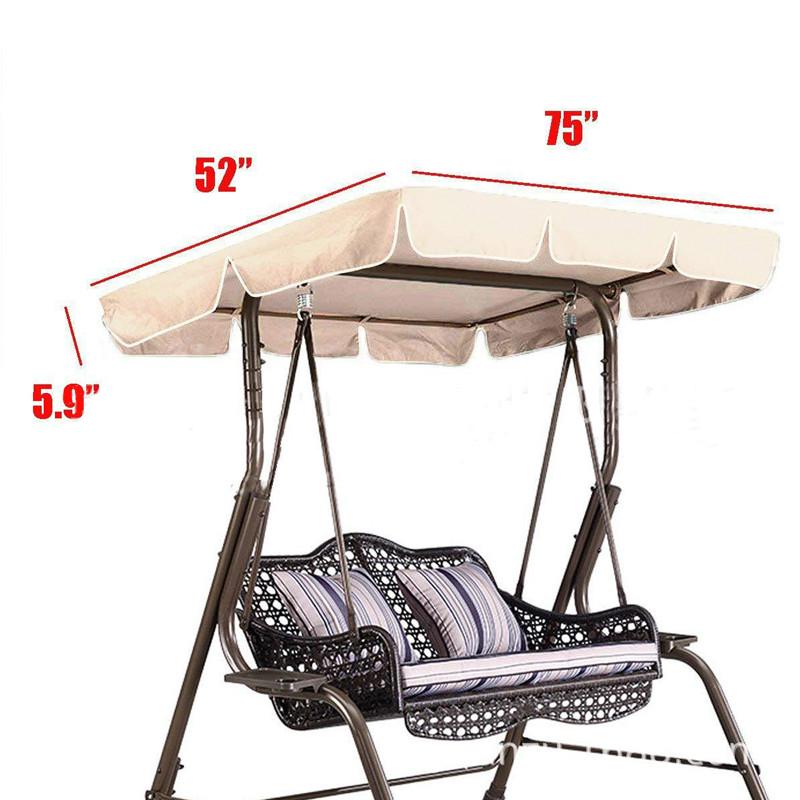Водонепроницаемый тент для отдыха на открытом воздухе, садовый двор, наружная крышка качелей 190x132 см