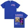 Rapper Mora Mirrodosis Tour 2025 Cover Tshirt Unisex Women Fashion Hip Hop Punk Pop Music T Shirts Summer Loose T Shirt Streetwear