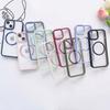 Suitable for Apple 15 Magnetic CD Texture Phone Case 14pro Acrylic Magsafe Hard 13 Protective Case
