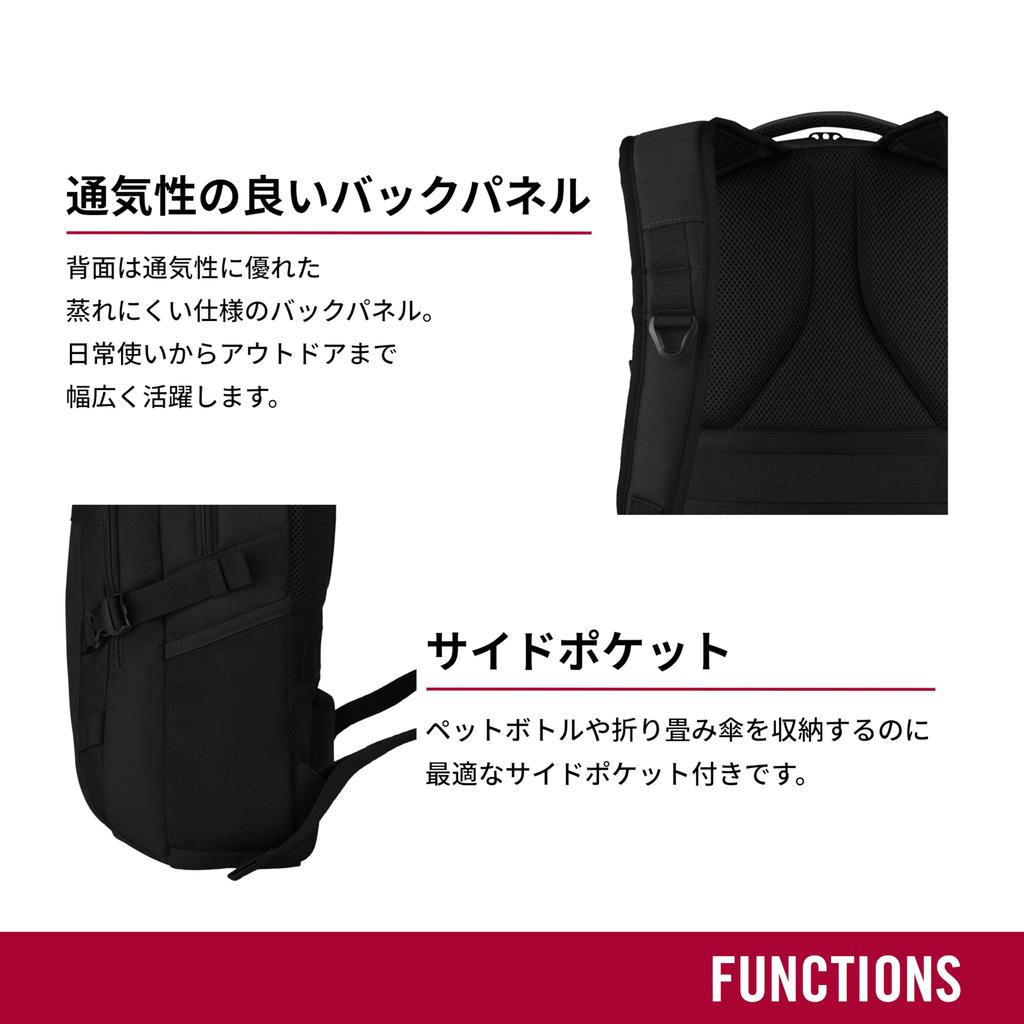 Vx Sport EVO Vx Sport EVO Compact Backpack Multifunctional 16 Inch Laptop Sleeve Bottle Holder Trolley Sleeve 20L Black 611416 [Victorinox] []