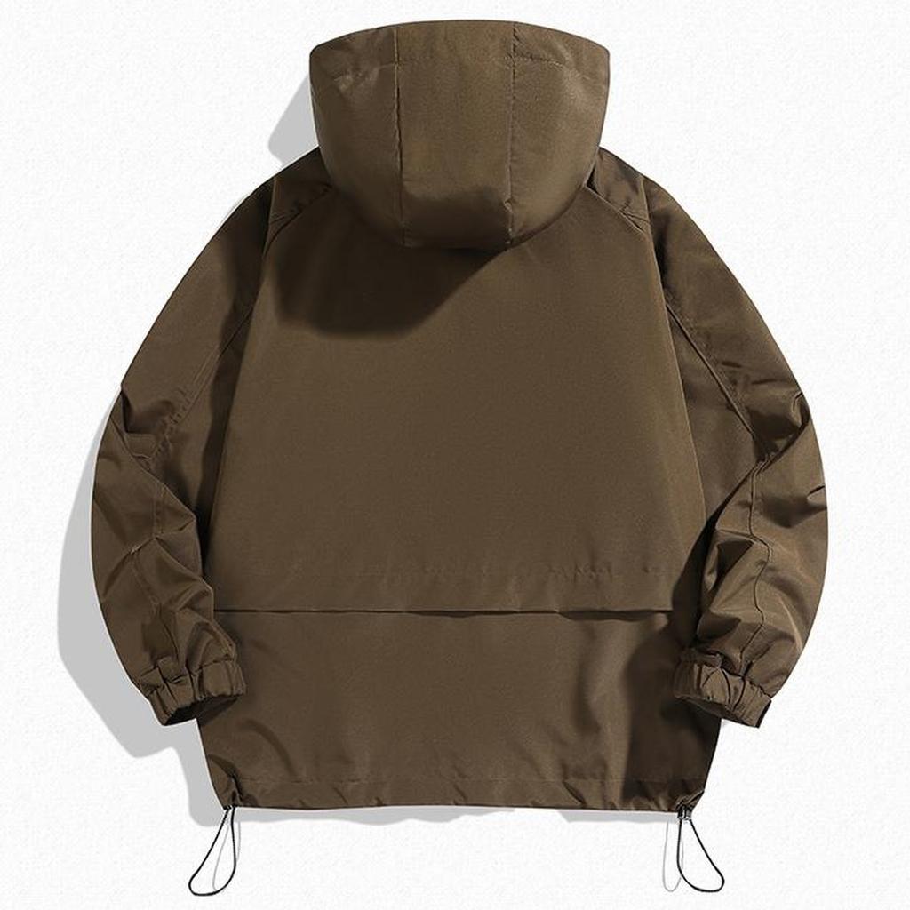 Men's Hooded Casual Waterproof Windbreaker Outdoor Windbreaker Hooded Stormjacket Jacket