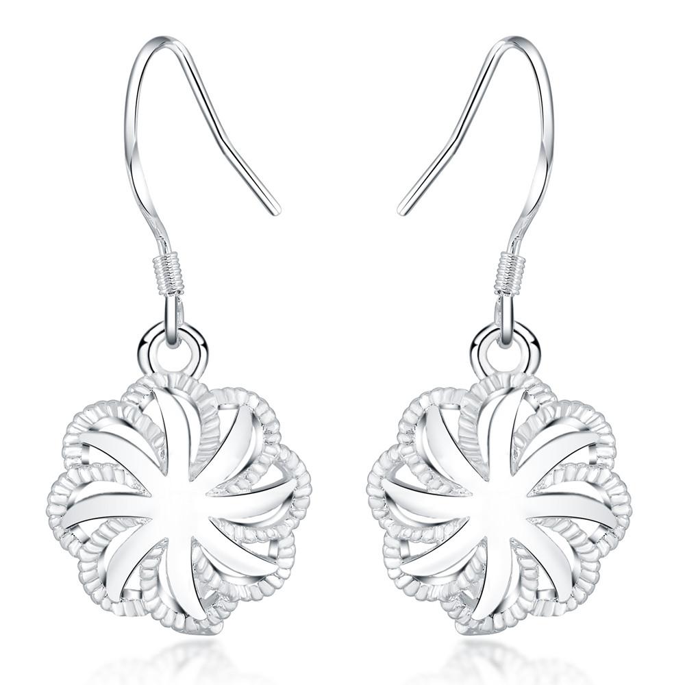 Высокое качество стерлингового серебра 925 пробы серьги с цветами женские вечерние украшения модные рождественские подарки винтажные серьги